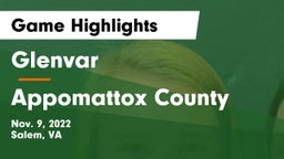 Glenvar  vs Appomattox County  Game Highlights - Nov. 9, 2022