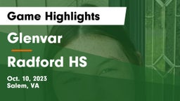 Glenvar  vs Radford HS Game Highlights - Oct. 10, 2023