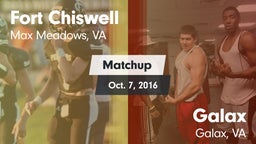 Matchup: Fort Chiswell High vs. Galax  2016