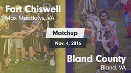 Matchup: Fort Chiswell High vs. Bland County  2016