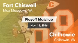 Matchup: Fort Chiswell High vs. Chilhowie  2016