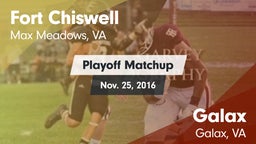 Matchup: Fort Chiswell High vs. Galax  2016