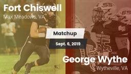 Matchup: Fort Chiswell High vs. George Wythe  2019