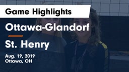 Ottawa-Glandorf  vs St. Henry  Game Highlights - Aug. 19, 2019