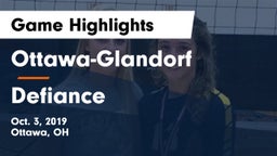 Ottawa-Glandorf  vs Defiance  Game Highlights - Oct. 3, 2019