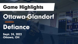Ottawa-Glandorf  vs Defiance  Game Highlights - Sept. 24, 2022