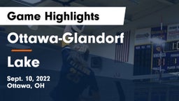 Ottawa-Glandorf  vs Lake  Game Highlights - Sept. 10, 2022