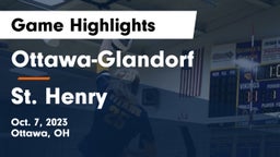 Ottawa-Glandorf  vs St. Henry  Game Highlights - Oct. 7, 2023