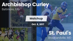 Matchup: Archbishop Curley vs. St. Paul's  2017