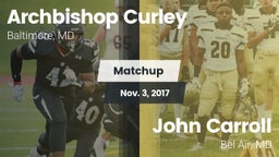 Matchup: Archbishop Curley vs. John Carroll  2017