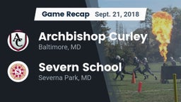 Recap: Archbishop Curley  vs. Severn School 2018