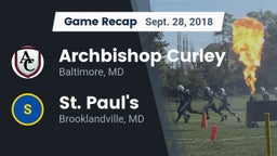 Recap: Archbishop Curley  vs. St. Paul's  2018