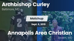 Matchup: Archbishop Curley vs. Annapolis Area Christian  2019