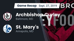 Recap: Archbishop Curley  vs. St. Mary's  2019