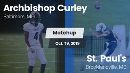 Matchup: Archbishop Curley vs. St. Paul's  2019