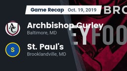 Recap: Archbishop Curley  vs. St. Paul's  2019