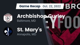 Recap: Archbishop Curley  vs. St. Mary's  2022