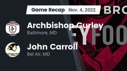Recap: Archbishop Curley  vs. John Carroll  2022