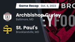 Recap: Archbishop Curley  vs. St. Paul's  2023