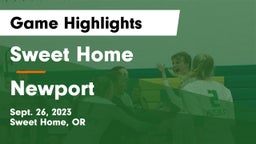 Sweet Home  vs Newport  Game Highlights - Sept. 26, 2023