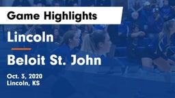 Lincoln  vs Beloit St. John  Game Highlights - Oct. 3, 2020