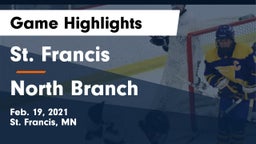 St. Francis  vs North Branch  Game Highlights - Feb. 19, 2021