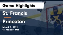 St. Francis  vs Princeton  Game Highlights - March 5, 2021
