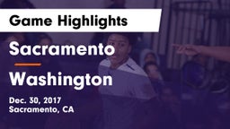 Sacramento  vs Washington Game Highlights - Dec. 30, 2017