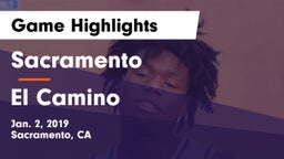 Sacramento  vs El Camino  Game Highlights - Jan. 2, 2019