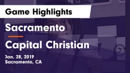 Sacramento  vs Capital Christian  Game Highlights - Jan. 28, 2019