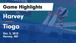 Harvey  vs Tioga  Game Highlights - Oct. 5, 2019