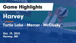 Harvey  vs Turtle Lake - Mercer - McClusky Game Highlights - Oct. 19, 2019