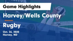 Harvey/Wells County vs Rugby  Game Highlights - Oct. 26, 2020