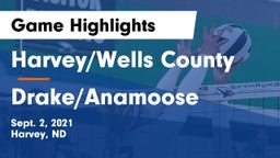 Harvey/Wells County vs Drake/Anamoose  Game Highlights - Sept. 2, 2021