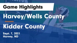Harvey/Wells County vs Kidder County  Game Highlights - Sept. 7, 2021