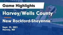 Harvey/Wells County vs New Rockford-Sheyenne  Game Highlights - Sept. 23, 2021