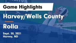 Harvey/Wells County vs Rolla  Game Highlights - Sept. 30, 2021