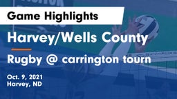 Harvey/Wells County vs Rugby @ carrington tourn Game Highlights - Oct. 9, 2021