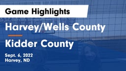 Harvey/Wells County vs Kidder County  Game Highlights - Sept. 6, 2022