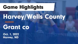 Harvey/Wells County vs Grant co Game Highlights - Oct. 1, 2022