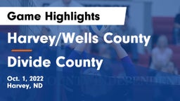 Harvey/Wells County vs Divide County  Game Highlights - Oct. 1, 2022