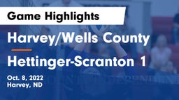 Harvey/Wells County vs Hettinger-Scranton 1 Game Highlights - Oct. 8, 2022