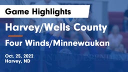 Harvey/Wells County vs Four Winds/Minnewaukan Game Highlights - Oct. 25, 2022
