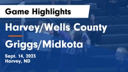 Harvey/Wells County vs Griggs/Midkota Game Highlights - Sept. 14, 2023