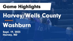Harvey/Wells County vs Washburn Game Highlights - Sept. 19, 2023