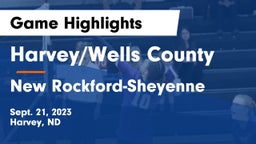 Harvey/Wells County vs New Rockford-Sheyenne  Game Highlights - Sept. 21, 2023