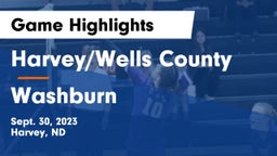 Harvey/Wells County vs Washburn Game Highlights - Sept. 30, 2023