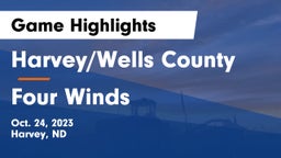 Harvey/Wells County vs Four Winds  Game Highlights - Oct. 24, 2023
