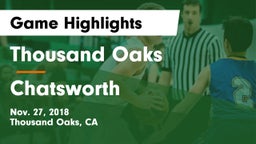 Thousand Oaks  vs Chatsworth  Game Highlights - Nov. 27, 2018