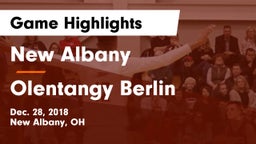 New Albany  vs Olentangy Berlin  Game Highlights - Dec. 28, 2018